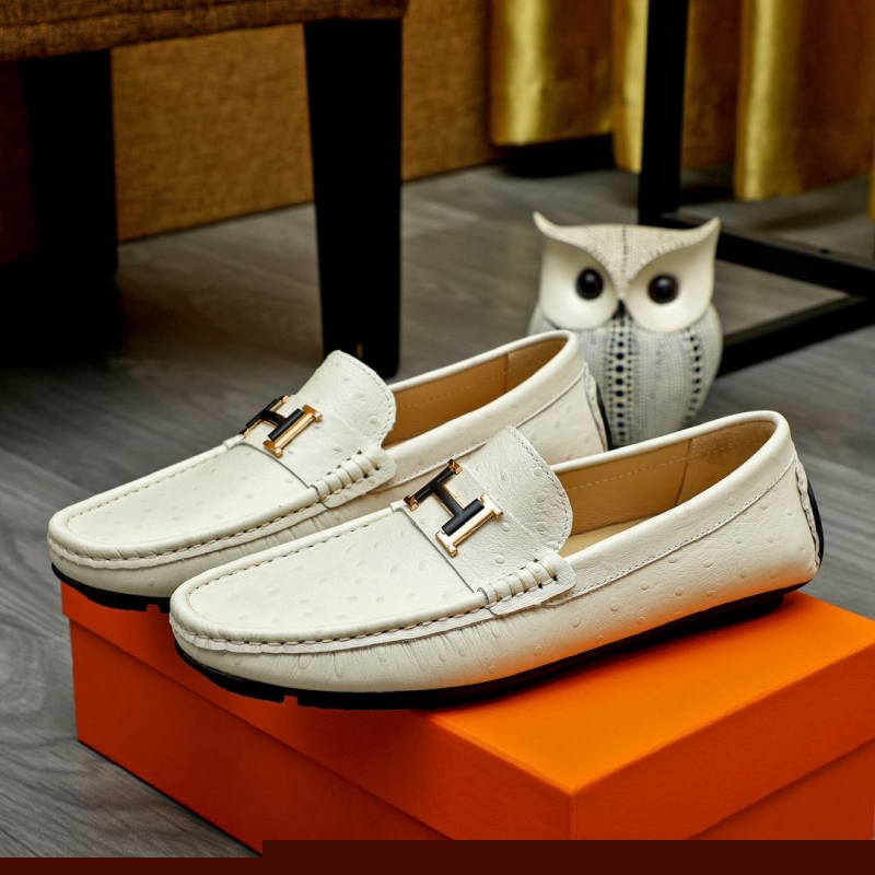 H**mes leather shoes
